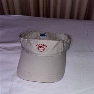 Khaki old navy visor adjustable size